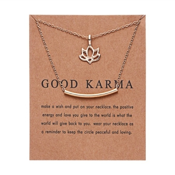 Jewelry - New Layered Good Karma Gold Necklace